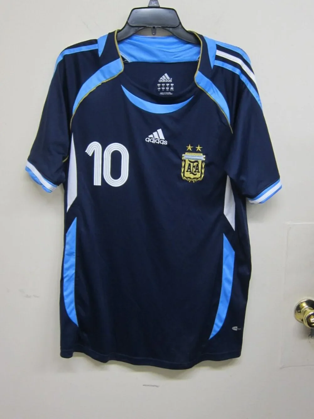 Adidas #10 Juan Roman Riquelme Argentina Reissue 2006 Away Mens XL Soccer Jersey